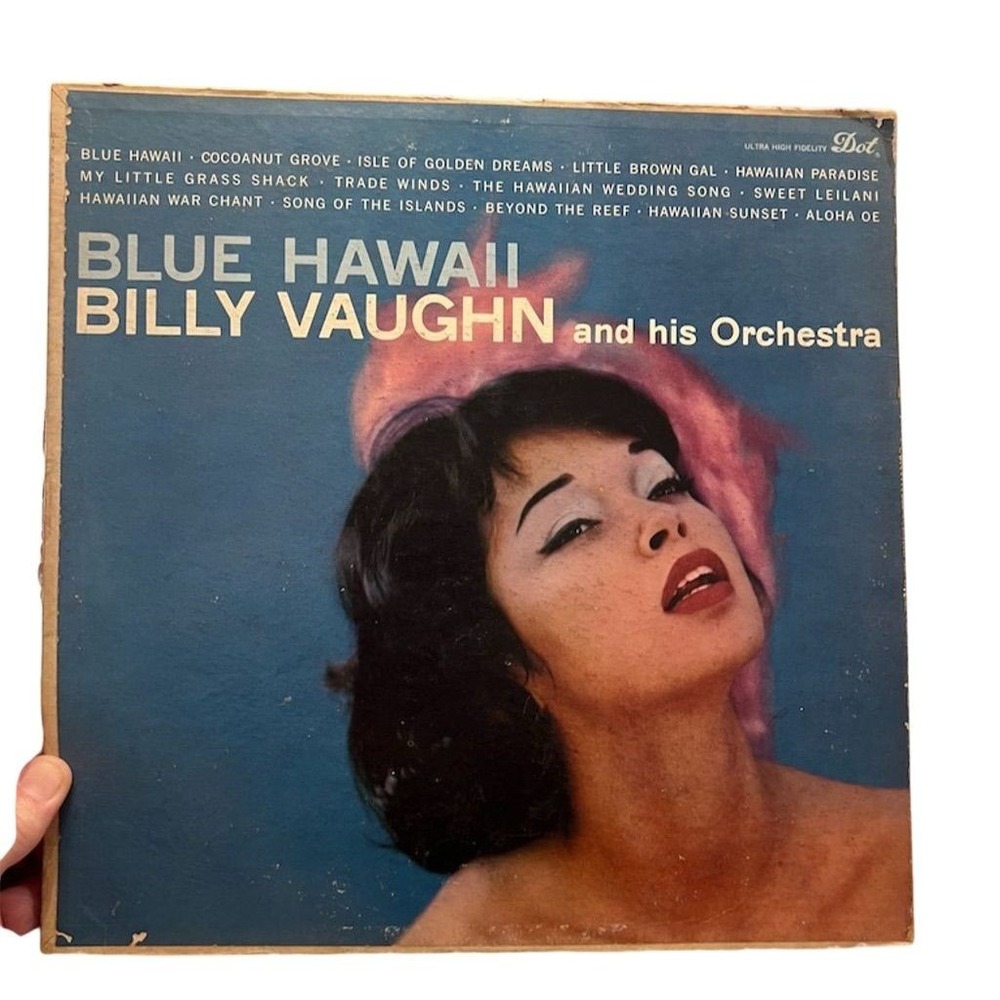 Billy Vaughn Blue Hawaii LP Vinyl Record Hawaiian‎ Orchestral 1960s VG+ tested